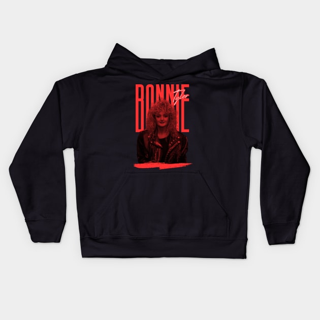 Bonnie tyler///original retro fan art Kids Hoodie by DetikWaktu